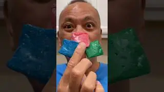 👂 ASMR WARHEADS SOUR TAFFY FRUIT CANDY (3 FLAVORS) AND EATING SOUNDS 👂 #asmr #shorts