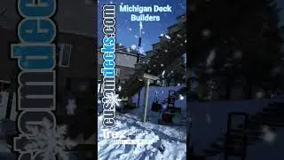 Michigan Winter TrexPRO Platinum Deck Install in White Lake, MI