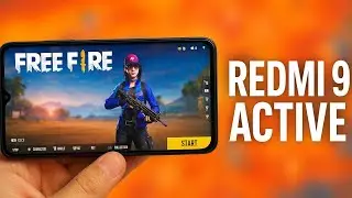 Redmi 9 Active free fire max gameplay handcam solo rank push 