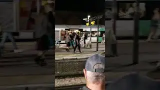The chaos at the train station after a concert