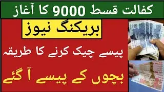 Ehsaas 9000 Account Check Online || 8171 bisp money check || Taleemi Wazifa Qist || BISP Update 8171