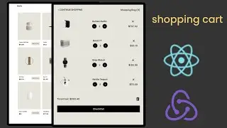 Build a react e-commerce shopping cart with redux toolkit and tailwind css