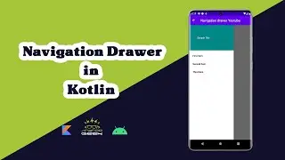 How to creat a Navigation drawer in android studio kotlin