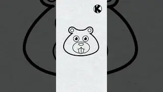 simple drawing Beaver Head #shorts #simpledrawing #beavers #beaver