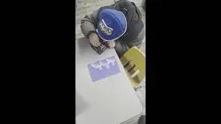 WINTER CHALK ART