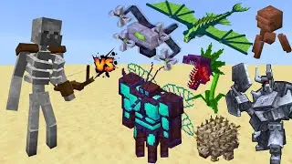 Mutant Skeleton vs Mowzie&rsquo;s Mobs & Alex&rsquo;s Mobs | Epic Minecraft Mob Battle
