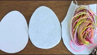 Felt Easter egg ornament sewing tutorial
