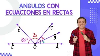 ÁNGULOS CON ECUACIONES EN RECTAS