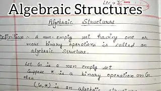 Algebraic Structures in Discrete Mathematics| Binary Operation | Binary Composition | Group Theory