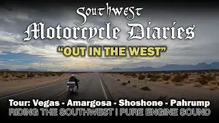 Long Motorcycle Ride in the Southwest - Harley Davidson Pure Engine Sound ASMR