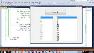 Visual Basic Programming - Do While Loop (Bottom Controlled/Post-test Loop)