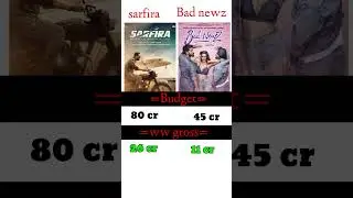 sarfira vs bad news movie budget and collection comparison #shorts#viral #trending