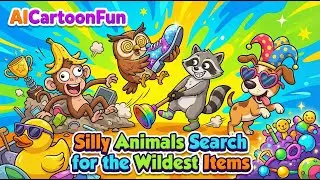Safari Scavenger Hunt! Silly Animals Search for the Wildest Items