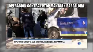 Golpe contra el 'top manta' en Barcelona - Aduanas (SVA)