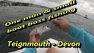 One man & small boat bass fishing