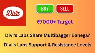 Divis Labs Share Support & Resistance Levels + Long & Short Term Targets #divislabshare #viralvideos
