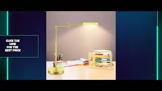 LED Desk Table Lamp Review | Eye-Caring, Dimmable Touch Control, 12W 700Lm Gold Lamp 💡