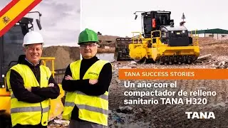 Un año con el compactador de relleno sanitario TANA H320