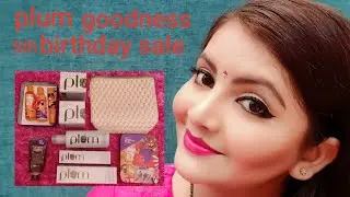 plum's 5th birthday sale shopping haul | anti acne skin care products | free limited edition | RARA
