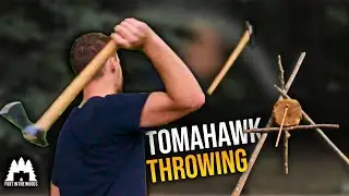 How to throw a tomahawk! Throwing a Cold Steel Tomahawk.