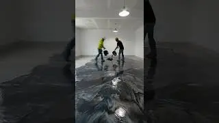 INSANE Garage Floor Transformation | Metallic Epoxy Timelapse (Satisfying Result)
