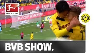 Aubameyang, Kagawa and Reus Steer Dortmund to Victory