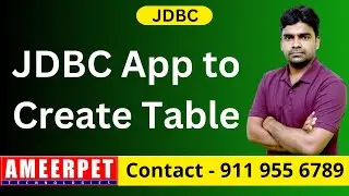 Create Table in Oracle Database from JDBC | Ameerpet Technologies | By Srinivas