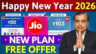 Happy new year || Jio 2026 New plan || Free OTT SUBSCRIPTION || 👍 jio hotstar subscription🤗|| day 1|