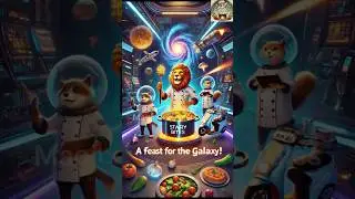Galactic Feast: A Cosmic Adventure of Teamwork! #shorts