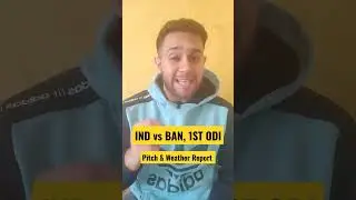 IND vs BAN 1st ODI Pitch & Weather Report | India vs Bangladesh at Shere Bangla Stadium #shorts