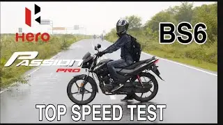 HERO PASSION PRO BS6 | MODEL 2020/ TOP SPEED TEST