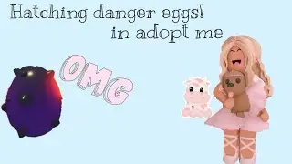 Hatching danger eggs in adopt me watch till the end to find out what I hatched!!!!