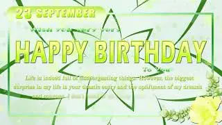 23 September Birthday Wishes Video
