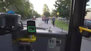 Sweden, Stockholm, bus 840 ride from Trollbäckens Centrum to Haninge Centrum