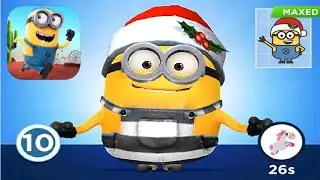 Minion rush SANTA JERRY PRISONER upgrade to MAXED COMMON costume gameplay walkthrough android ios