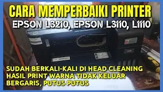 Mengatasi Tulisan Warna Tidak Keluar Pada Printer Epson L3210