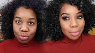 GRWM: Holiday Makeup Tutorial 2015 |Cranberry Sparkle/Nude Lips|Lovelyanneka