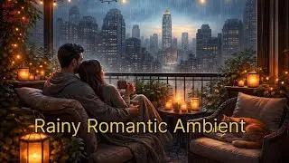 Cozy Rainy Evening in New York ☕🌧️ Balcony Ambience for Sleep, Relax & Stress Relief