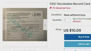 FOCUS: Fake vaccine cards sold online