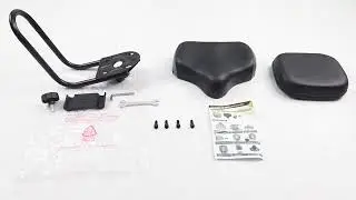 Extra-large comfortable bicycle saddle with backrest - Installation Video