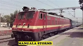 Bhusaval WAP4 Mangala Lakshadweep Honk, Storm Away