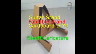 Guitar Stand Foldable Cardboard DIY4