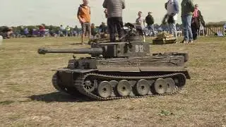 Massive remote control tanks at the Large Model Air Show 2022