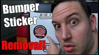 How To Remove a Bumper Sticker | Step-By-Step Video Tutorial