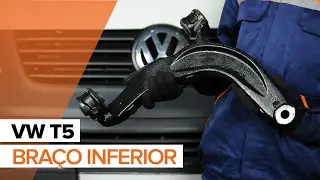Como substituir a bra&ccedil;o inferior dianteira no VOLKSWAGEN T5 TUTORIAL | AUTODOC