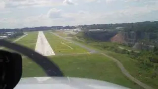 Student pilot first landing - terrible. Watch in HD