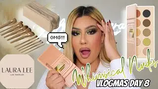 NEW!! LAURA LEE LOS ANGELES WHIMSICAL NUDES HOLIDAY COLLECTION *VLOGMAS DAY 8* Alma Rivera Beauty