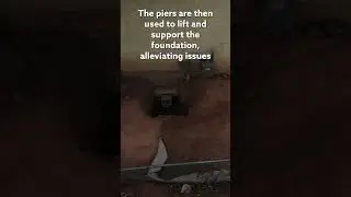Foundation Repair In Simple Terms Push Piers #shorts