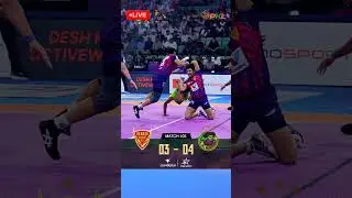Dabang Delhi K.C.'s tackle vs Patna Pirates in Match 105 #PKL12 | Pro Kabaddi League #shorts