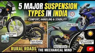 Bike Suspension Types Simplified | Telescopic, USD, Mono-Shock, Gas-Charged | The Mechanical Mind